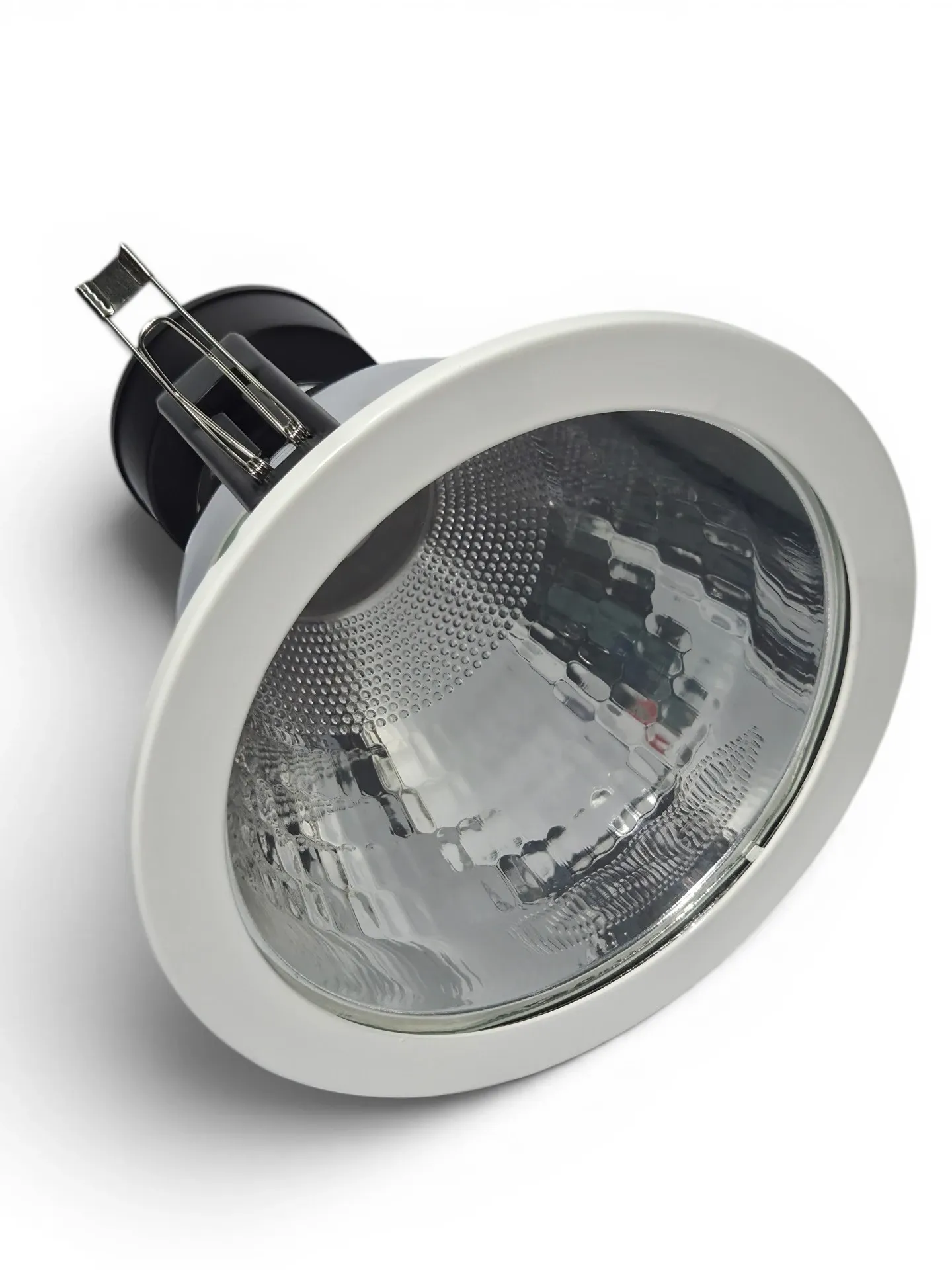 Down Light Fixture 6" for E27 Bulb Clear Glass Cover